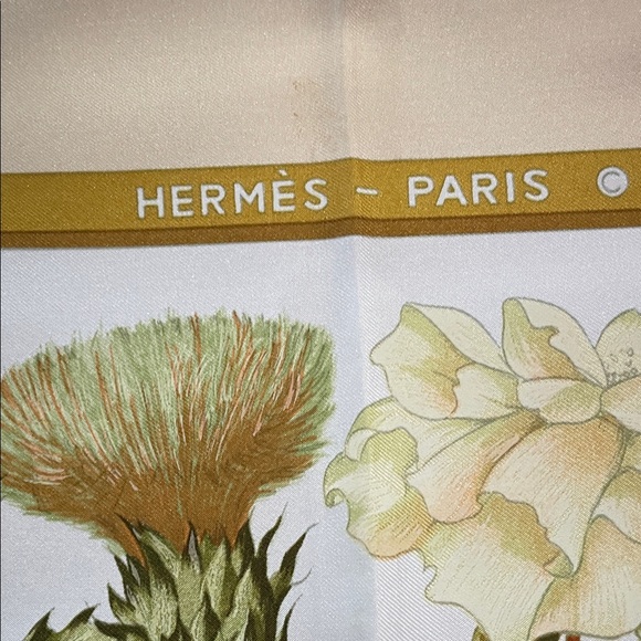 Hermès Paris Floral Silk Scarf - Picture 1 of 5